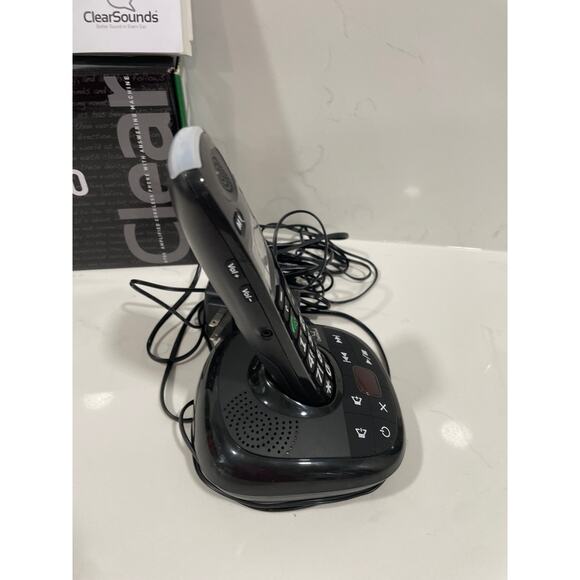 ClearSounds A700E Expansion Handset Amplified Black Phone Answering Machine Mint - Picture 5 of 10